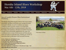 Tablet Screenshot of hornby-blues.bc.ca